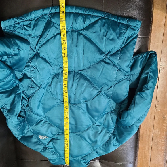 The North Face Series 550 Down Fill Puffer Jacket Teal Size Large - Flawed - Picture 16 of 16